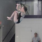 Peterson has career-best day, swimmers finish exhibition with ten best times