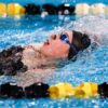 Small’s first-place finish in 100 back highlights Rochester Invite